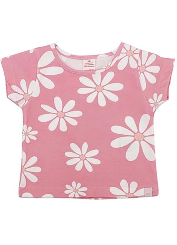 Marisol - Blusa Cropped Manga Curta com Aroma Rosa