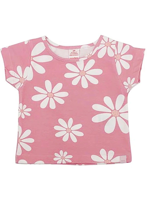 Marisol - Blusa Cropped Manga Curta com Aroma  Rosa