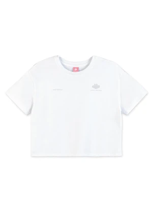 Lilica Ripilica - Blusa Cropped Manga Curta Infantil Branco - LILICA RIPILICA