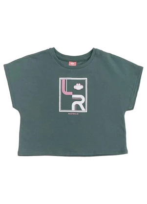Lilica Ripilica - Blusa Cropped Manga Curta Verde - LILICA RIPILICA