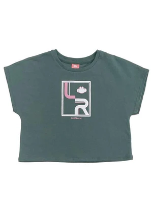 Lilica Ripilica - Blusa Cropped Manga Curta Verde - LILICA RIPILICA