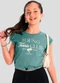 Brandili - Blusa Cropped Teen Menina com Strass Verde - variação: Verde