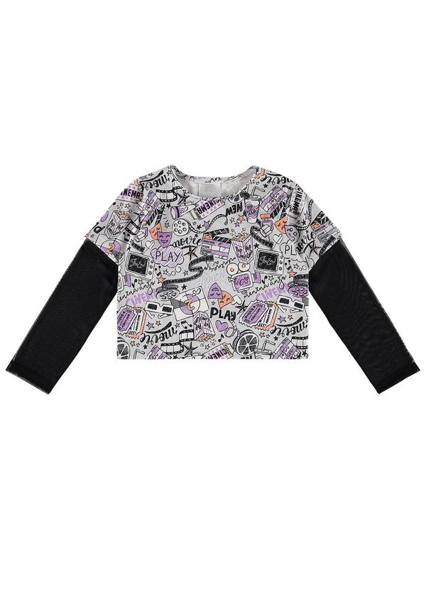 Menina Anjo - Blusa Feminino Cinza