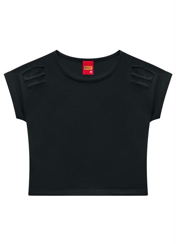 Kyly - Blusa Infantil MeninaPreto 1
