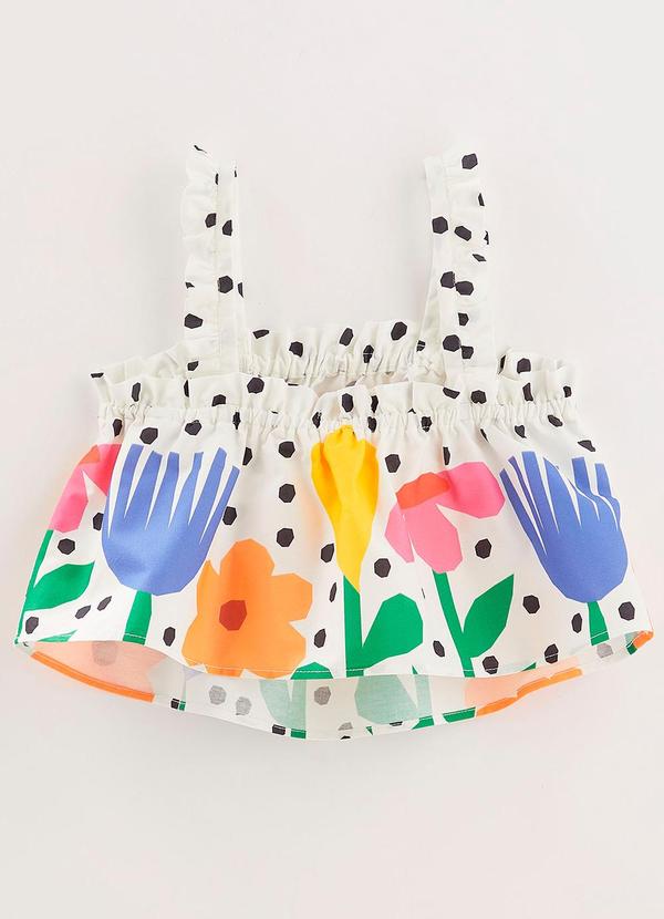 Fábula - Blusa Jardim Recortado Branco 1