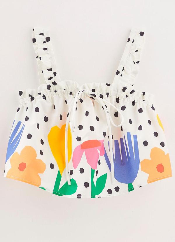 Fábula - Blusa Jardim Recortado Branco 2