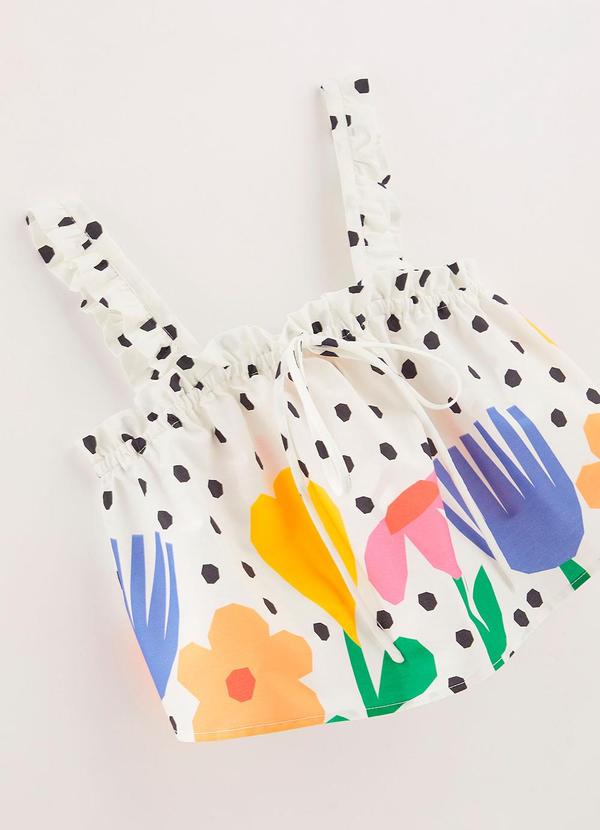 Fábula - Blusa Jardim Recortado Branco 3