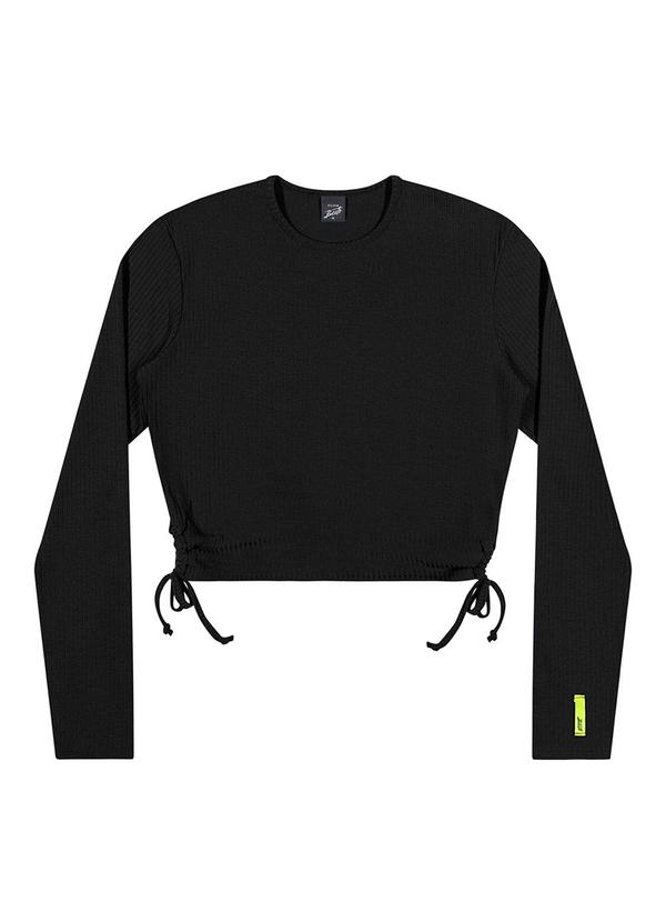 Elian - Blusa Juvenil Menina Canelada Beats Preto