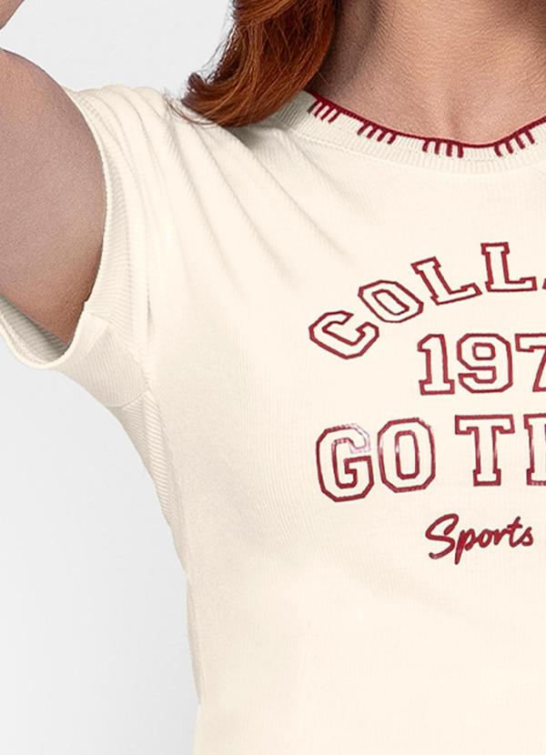 Minty - Blusa Ribana Feminina Bege 3