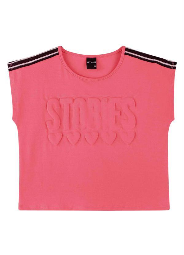 Amora - Blusa Teen MeninaPink