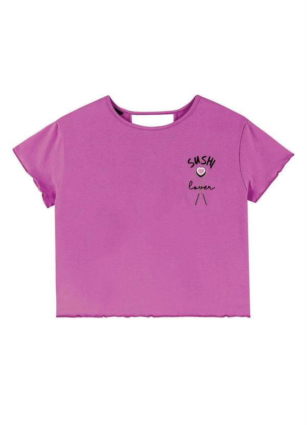 Amora - Blusa Teen MeninaRoxa