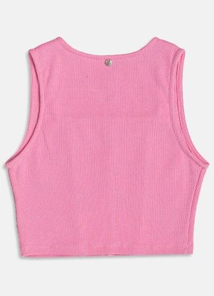 I Am - Cropped Corset Básico Rosa - I AM