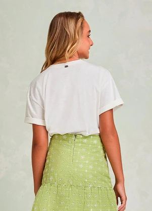 I Am - Cropped da Tinker Bell com Strass Off White - I AM