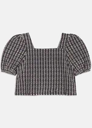 I Am - Cropped de Laise Bordado Preto - I AM