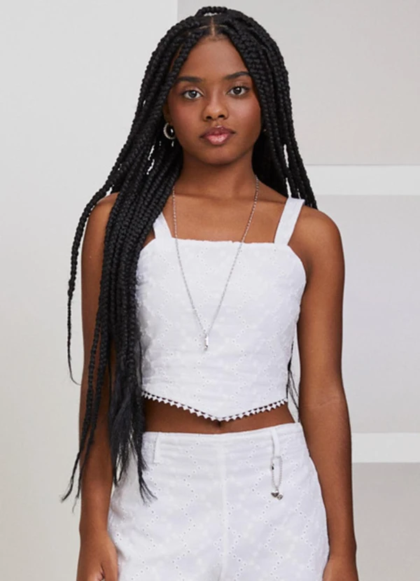 I Am - Cropped de Laise Branco