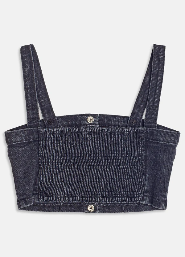 I Am - Cropped de Sarja Preto 2