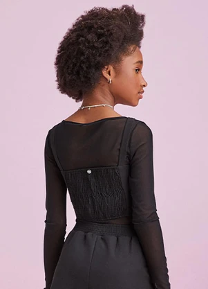I Am - Cropped de Strass Preto - I AM