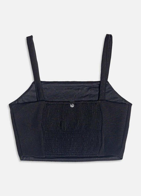 I Am - Cropped de Strass Preto 6