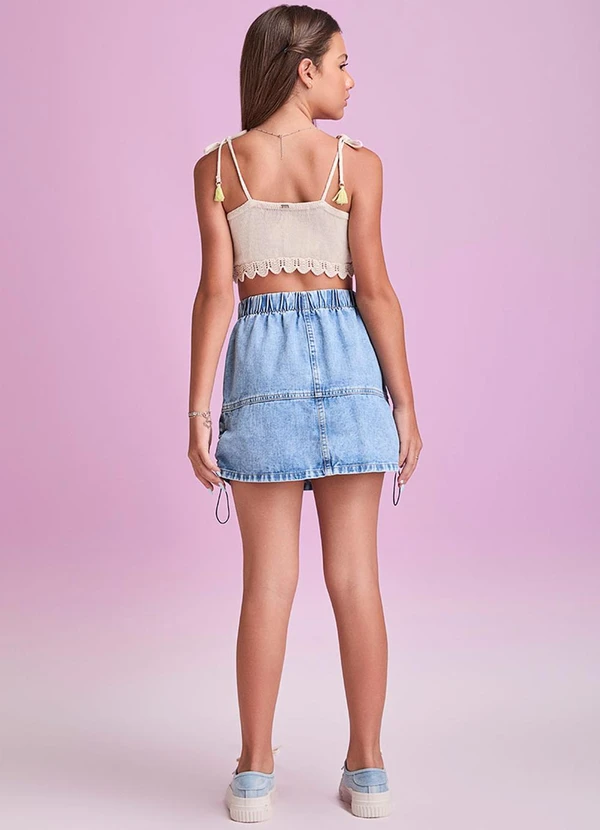 I Am - Cropped de Tricot de Barbicachos Verde Limão 4