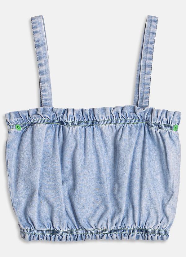 I Am - Cropped Jeans Claro Azul 2