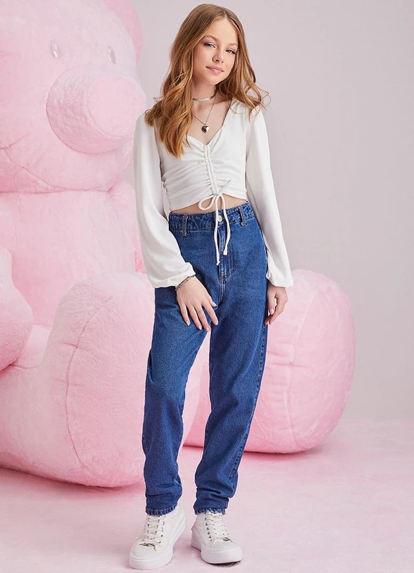 I Am - Cropped Manga Longa Off White Off White 3