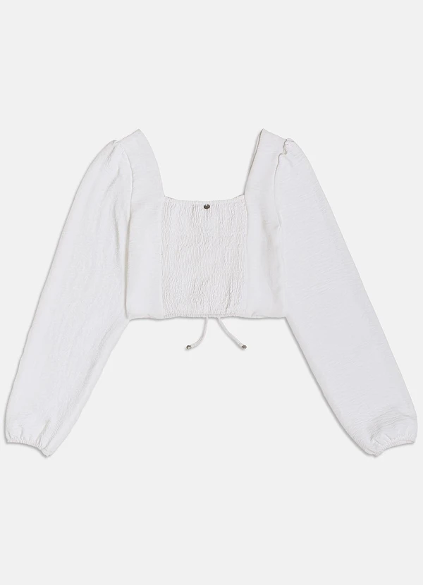 I Am - Cropped Manga Longa Off White Off White 4