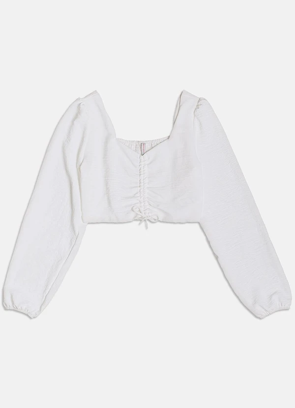 I Am - Cropped Manga Longa Off White Off White 5