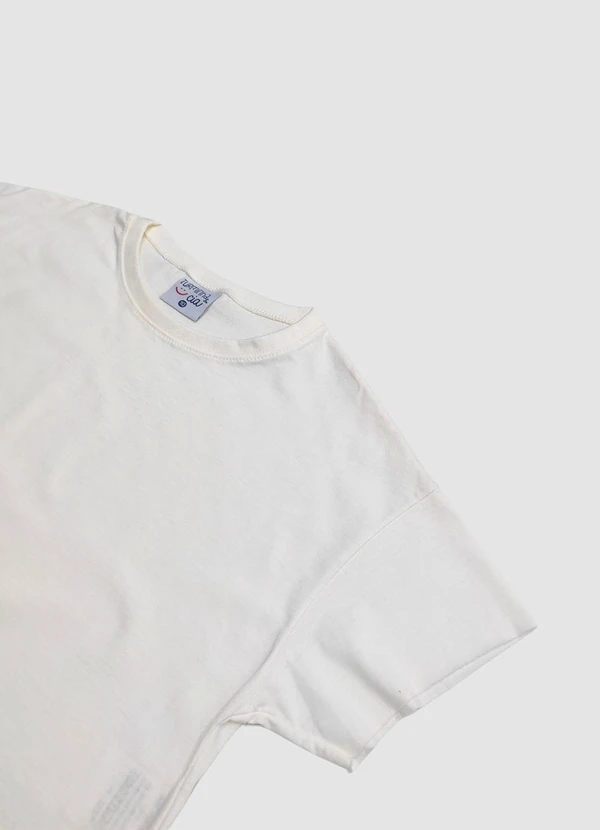 Turminha - Cropped Meia Malha Tshirt Branco 2