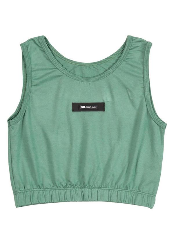 Soft Bonni - Cropped Moletinho Verde