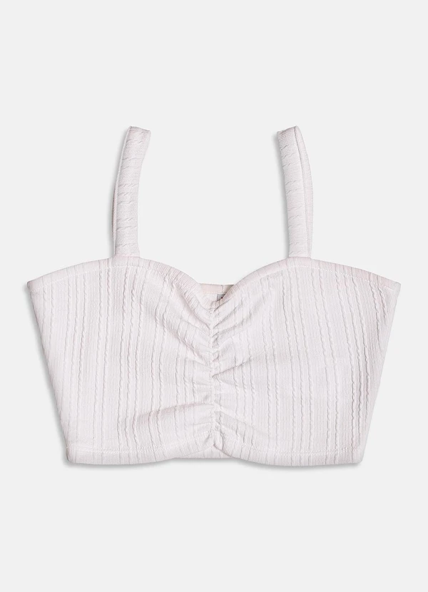 I Am - Cropped Off White com Franzido Off White 3
