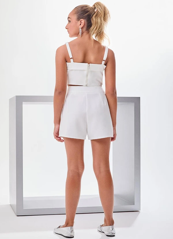 I Am - Cropped Off White com Glitter Off White 2