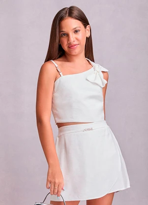 I Am - Cropped Off White com Maxi Laço Off White - I AM