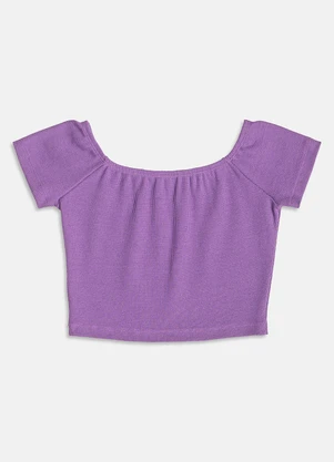 I Am - Cropped Ombro a Ombro Roxo - I AM