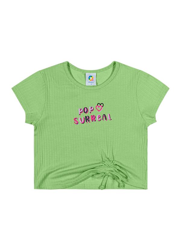 Alenice - Cropped Pop Menina Verde