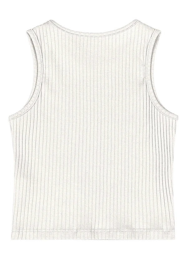 Quimby - Cropped Ribana Canelada Menina Bege 2
