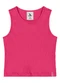 Quimby - Cropped Ribana Canelada Menina Rosa - variação: Rosa