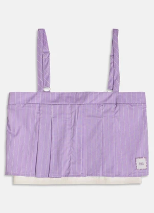 I Am - Cropped Riscas de Giz Lilás - I AM