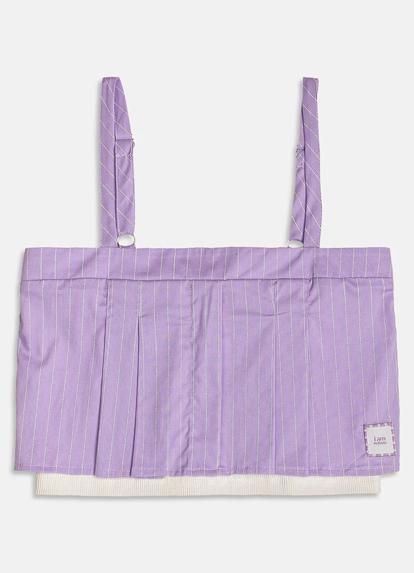 I Am - Cropped Riscas de Giz Lilás