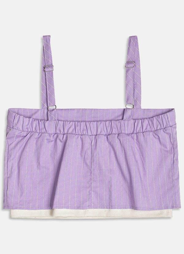 I Am - Cropped Riscas de Giz Lilás 2