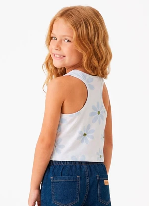 Marisol - Regata Cropped com Aroma  Branco - MARISOL