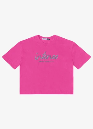 Minty - T- Shirt Bordada Feminina Rosa - MINTY