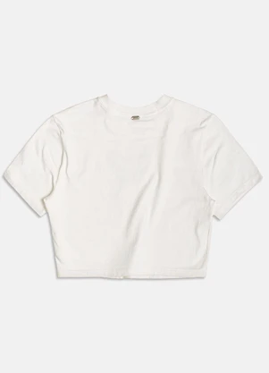 I Am - T-Shirt Cropped de Borboleta com Strass Pérola - I AM