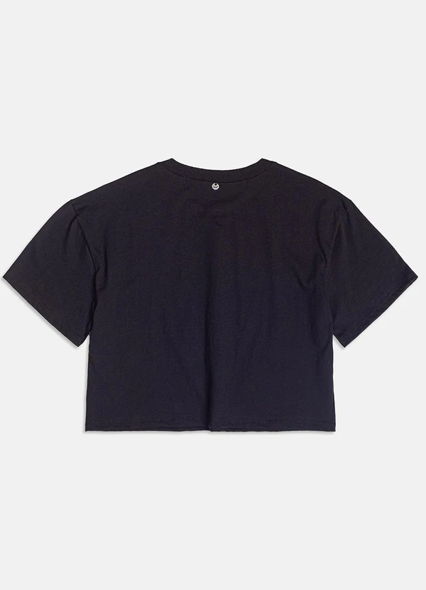 I Am - T-Shirt Cropped Heart Beats Preto 4