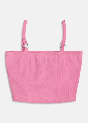 I Am - Top com Argola de Coração Rosa - I AM