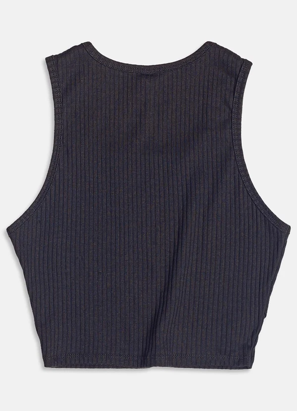 I Am - Top com Transpasse Preto 2