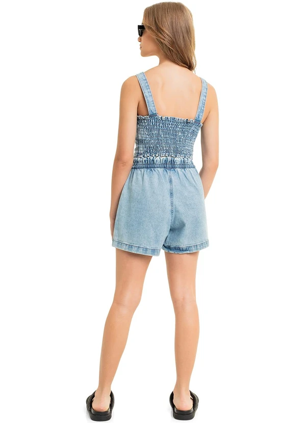 Gloss - Top Corset Jeans Juvenil Azul 4