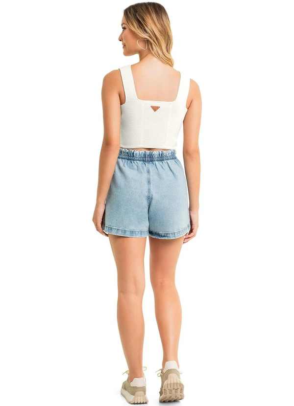 Gloss - Top Corset Juvenil em Tricô Bege 4