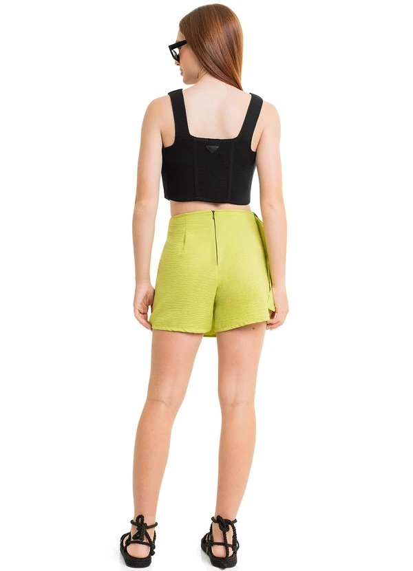 Gloss - Top Corset Juvenil em Tricô Preto 4