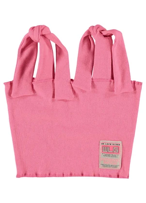 Gloss - Top Cropped Básico Juvenil Rosa Pink - GLOSS