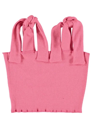 Gloss - Top Cropped Básico Juvenil Rosa Pink - GLOSS
